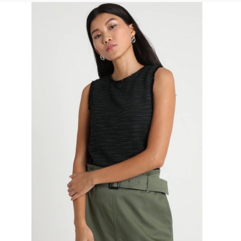 Banana Republic Navy Bouclé Shell